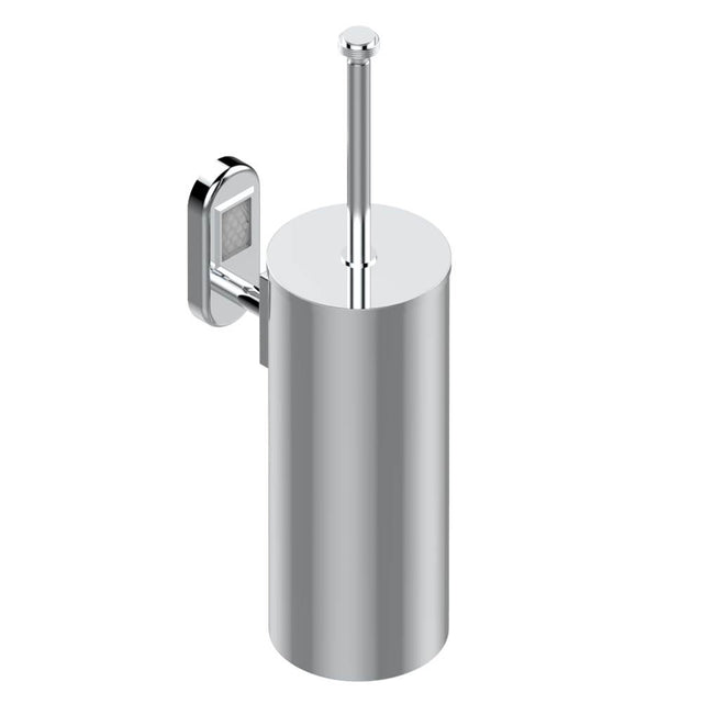 THG - Metal toilet brush holder with brush with cover wall mounted - Matt Umber PVD