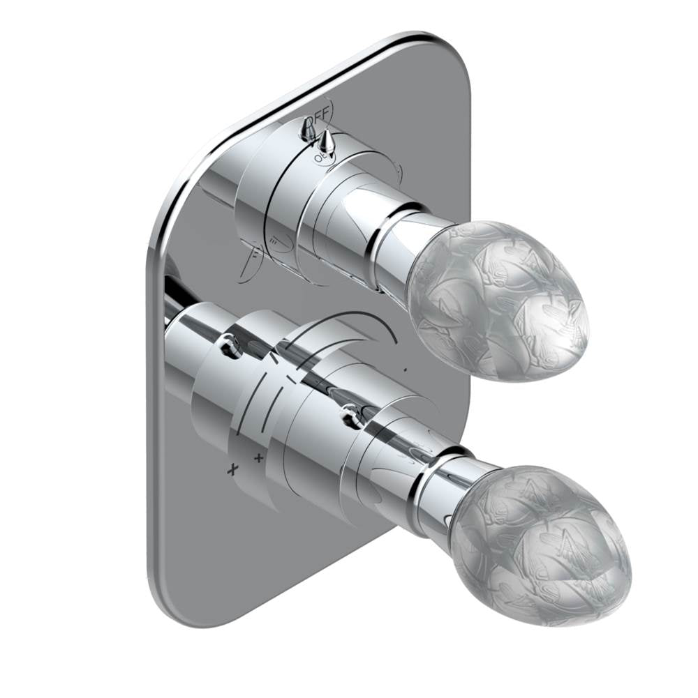 THG - Trim for thg thermostat with 2-way diverter, rough part supplied with fixing box ref. 5 500AE/US - Matt Umber PVD