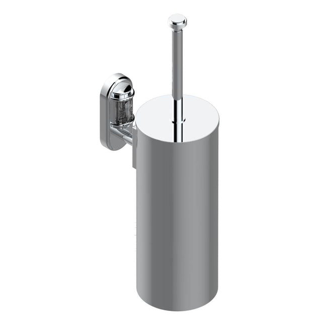 THG - Metal toilet brush holder with brush with cover wall mounted - Matt Umber PVD
