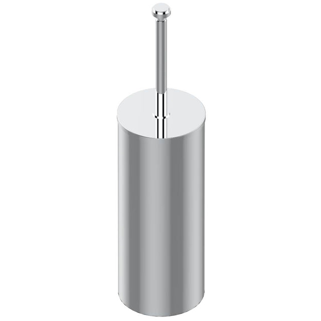 THG - Metal toilet brush holder with brush with cover floor mounted - Matt Umber PVD