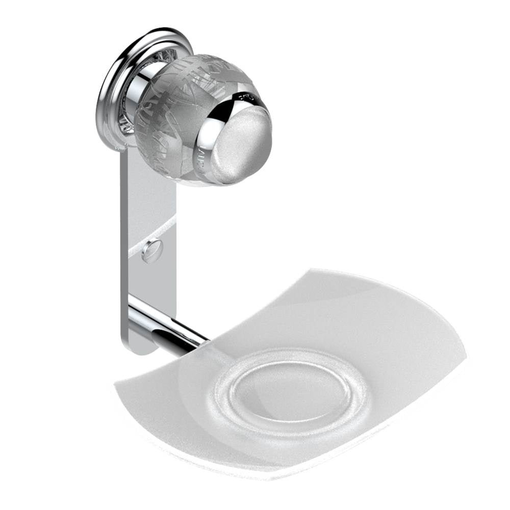 THG - Glass soap dish, wall mounted - Matt Umber PVD