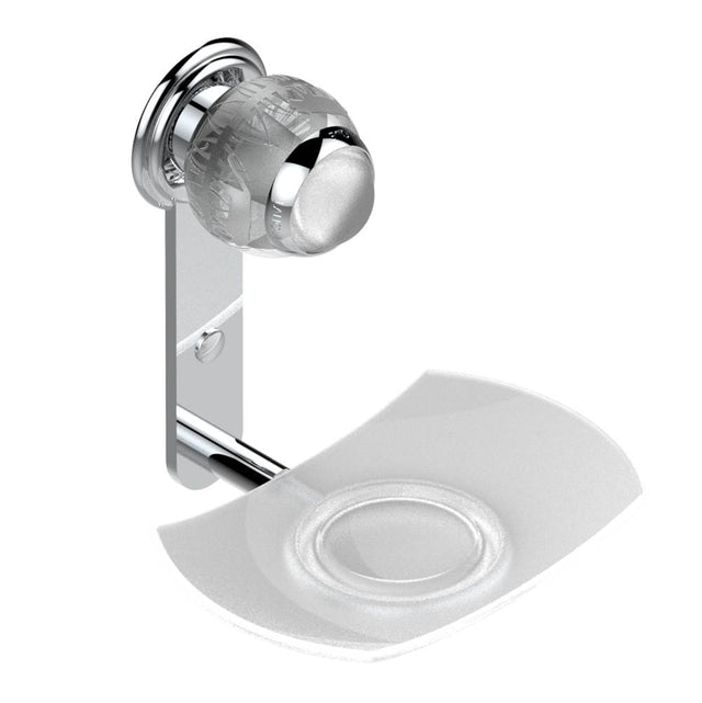 THG - Glass soap dish, wall mounted - Matt Umber PVD