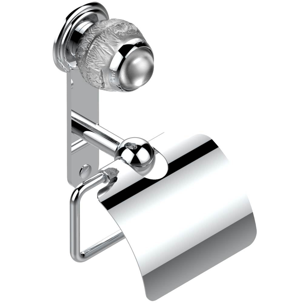 THG - Toilet paper holder, single mount with cover - Matt Umber PVD
