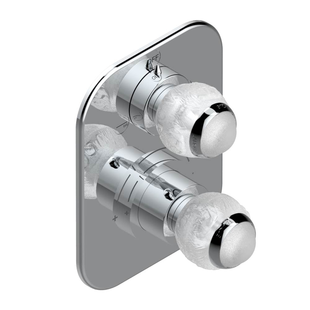 THG - Trim for thg thermostat with 2-way diverter, rough part supplied with fixing box ref. 5 500AE/US - Matt Umber PVD