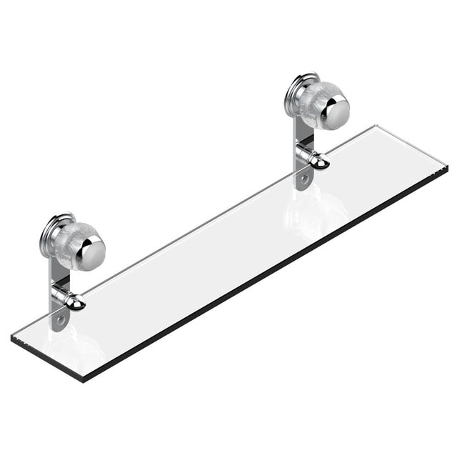 THG - Glass shelf with brackets - Matt Umber PVD