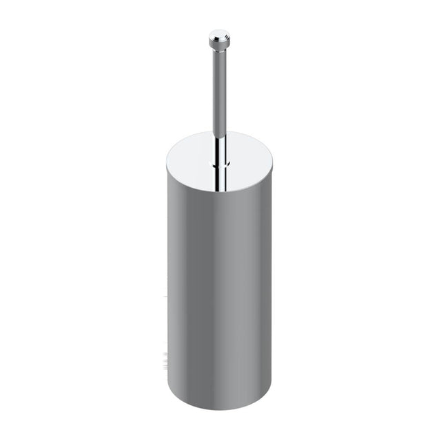 THG - Metal toilet brush holder with brush with cover floor mounted - Matt Umber PVD