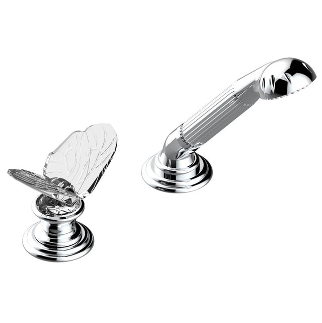 THG - Deck mounted mixer with handshower, progressive cartridge - Blush PVD