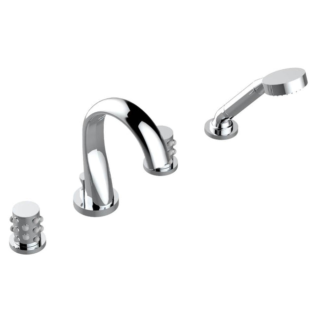 THG - Roman tub set with divertor spout and handshower, 3/4'' valves - Matt Umber PVD