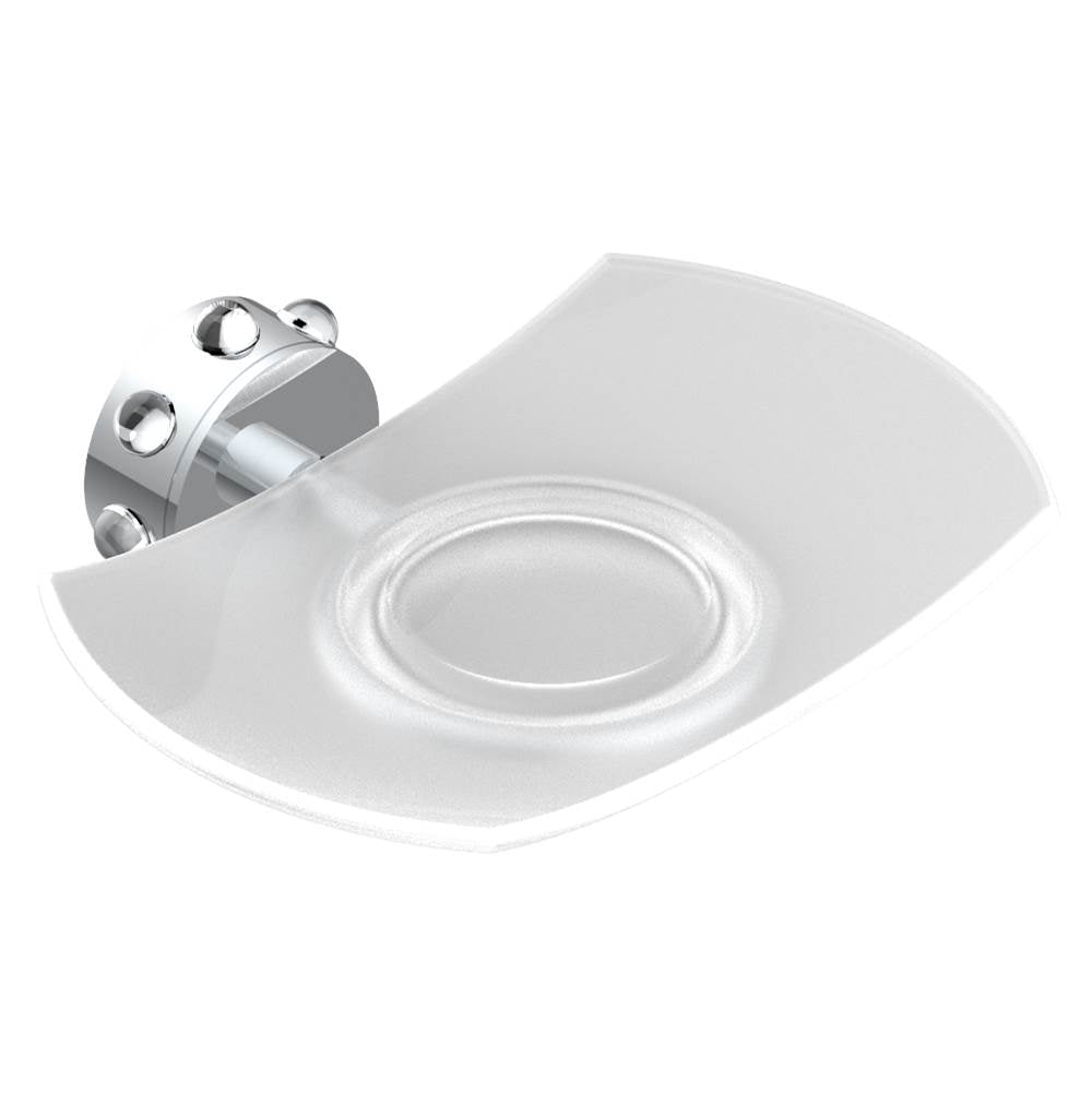 THG - Glass soap dish, wall mounted - Matt Umber PVD