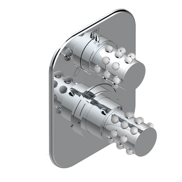 THG - Trim for thg thermostat with 2-way diverter, rough part supplied with fixing box ref. 5 500AE/US - Matt Umber PVD