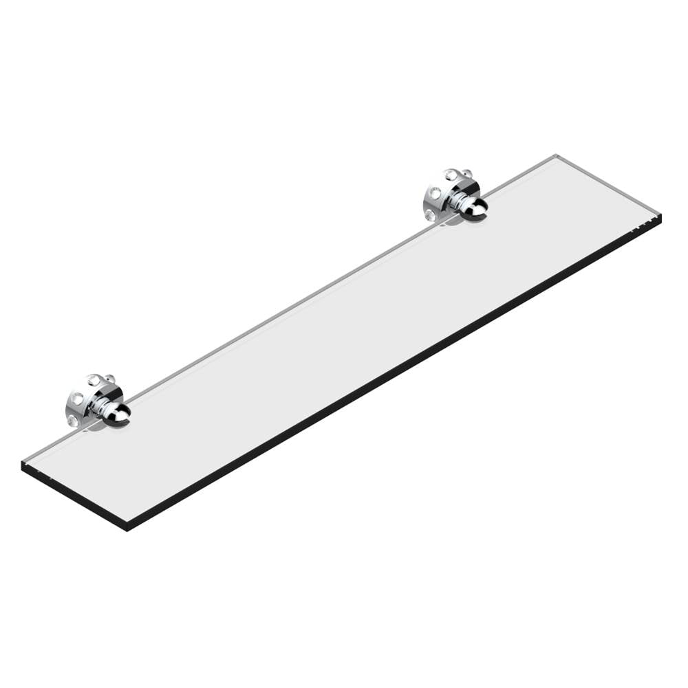 THG - Glass shelf with brackets - Matt Umber PVD