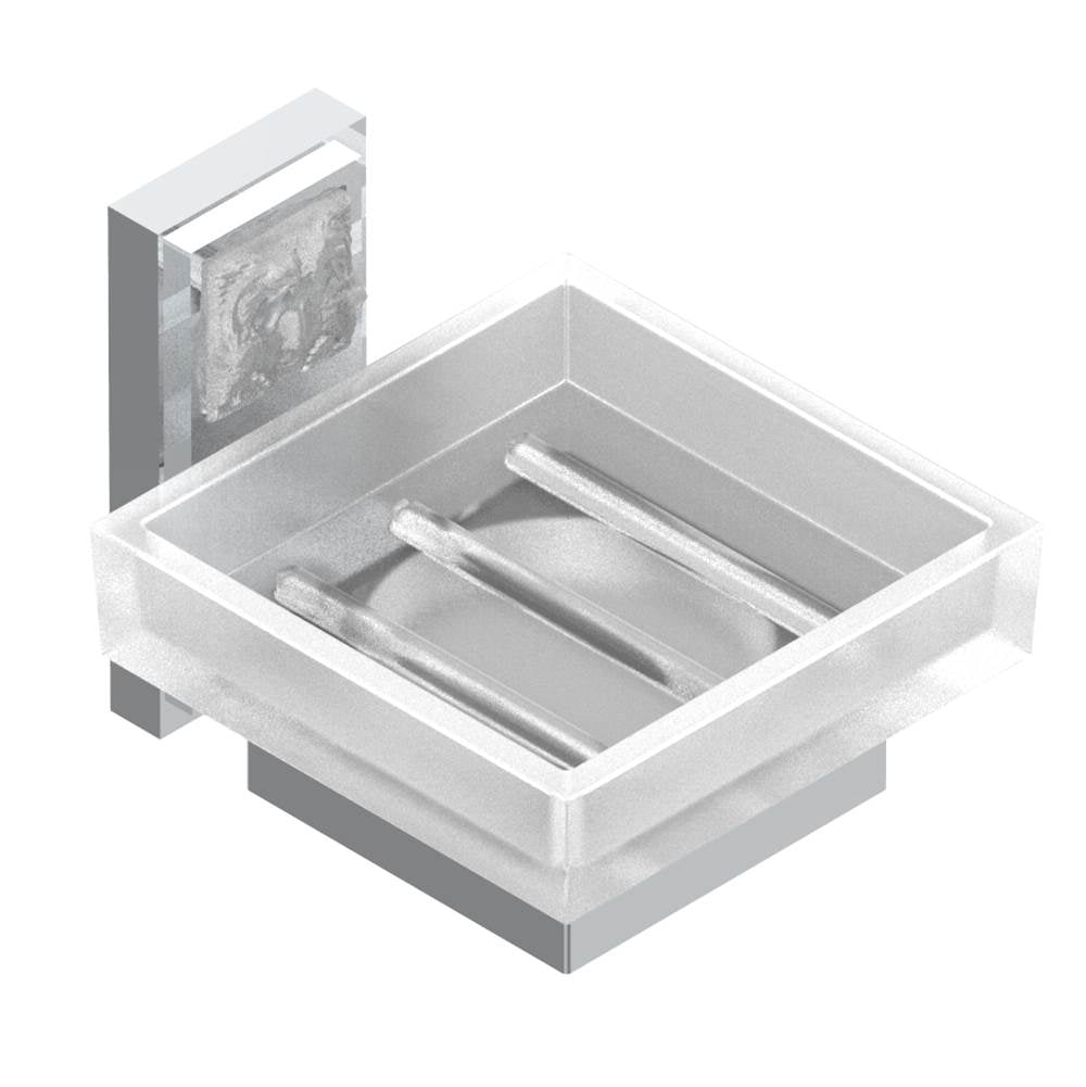 THG - Glass soap dish, wall mounted - Matt Umber PVD