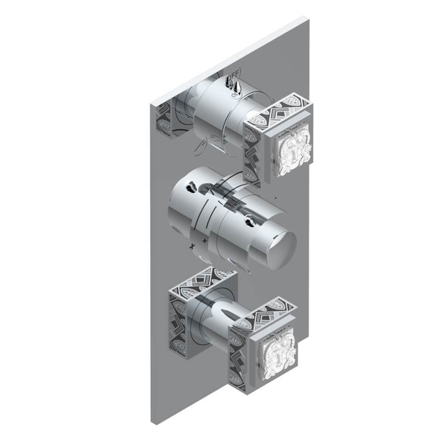 THG - Trim for thg thermostat with 2-way diverter and on/off control, rough part supplied with fixing box ref. .5 540AE/US - Chrome Polished,Gold Polished