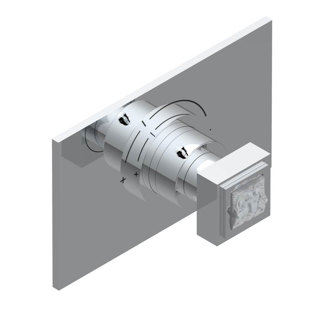 THG - Trim for THG thermostatic valve, rough part supplied with fixing box ref.5 200AE/US - Matt Umber PVD