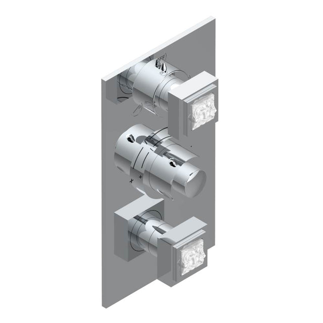 THG - Trim for thg thermostat with 2-way diverter and on/off control, rough part supplied with fixing box ref. .5 540AE/US - Matt Umber PVD