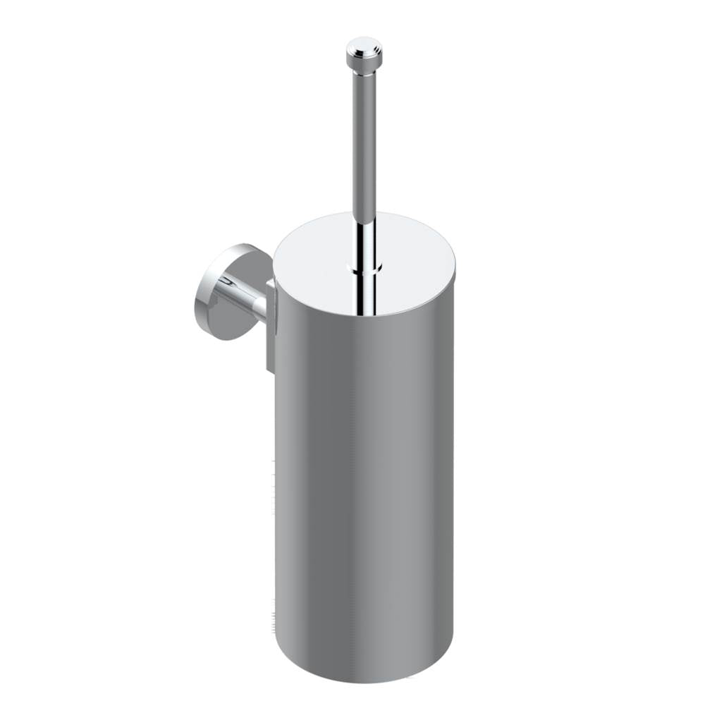 THG - Metal toilet brush holder with brush with cover wall mounted - Matt Umber PVD