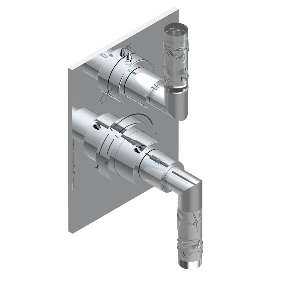 THG - Trim for thg thermostat with 2-way diverter, rough part supplied with fixing box ref. 5 500AE/US - Matt Umber PVD