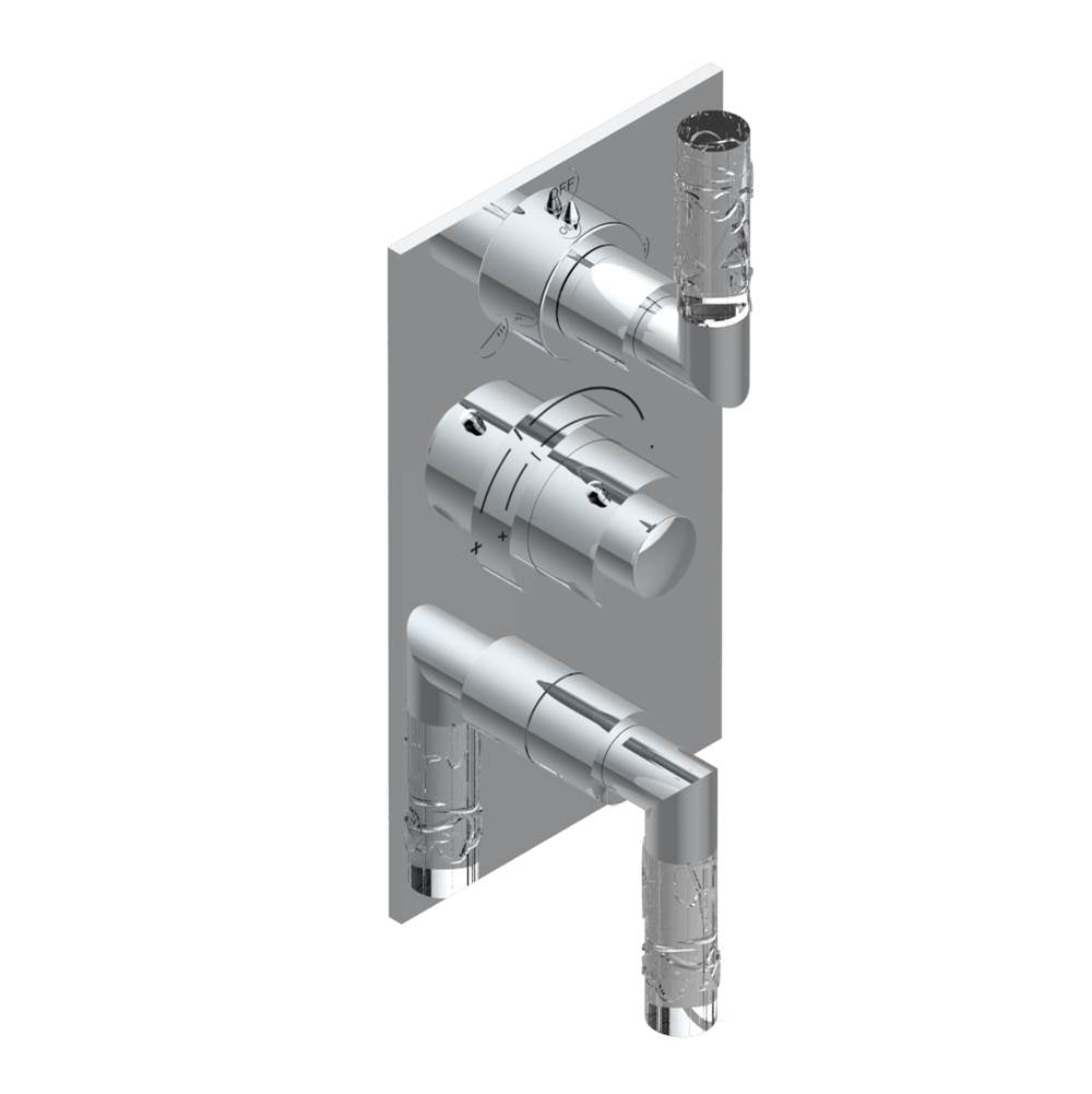 THG - Trim for thg thermostat with 2-way diverter and on/off control, rough part supplied with fixing box ref. .5 540AE/US - Matt Umber PVD