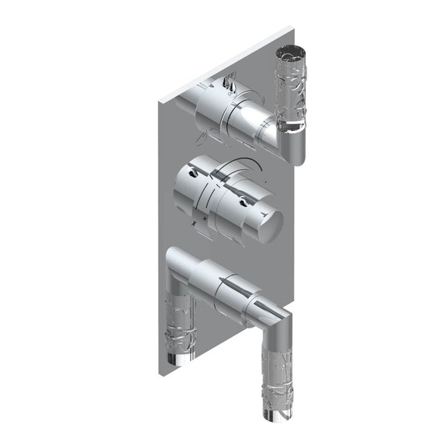 THG - Trim for thg thermostat with 2-way diverter and on/off control, rough part supplied with fixing box ref. .5 540AE/US - Matt Umber PVD