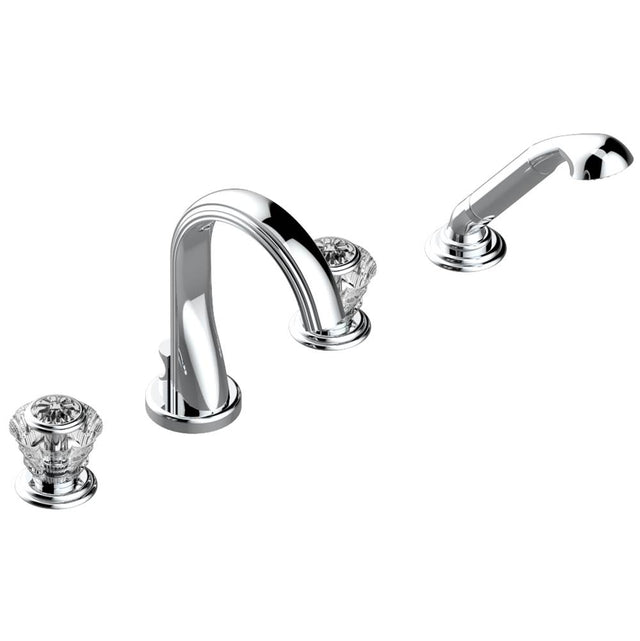 THG - Roman tub set with divertor spout and handshower, 3/4'' valves - Matt Umber PVD