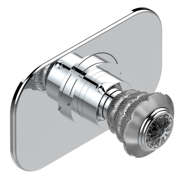 THG - Trim for THG thermostatic valve, rough part supplied with fixing box ref.5 200AE/US - Matt Umber PVD