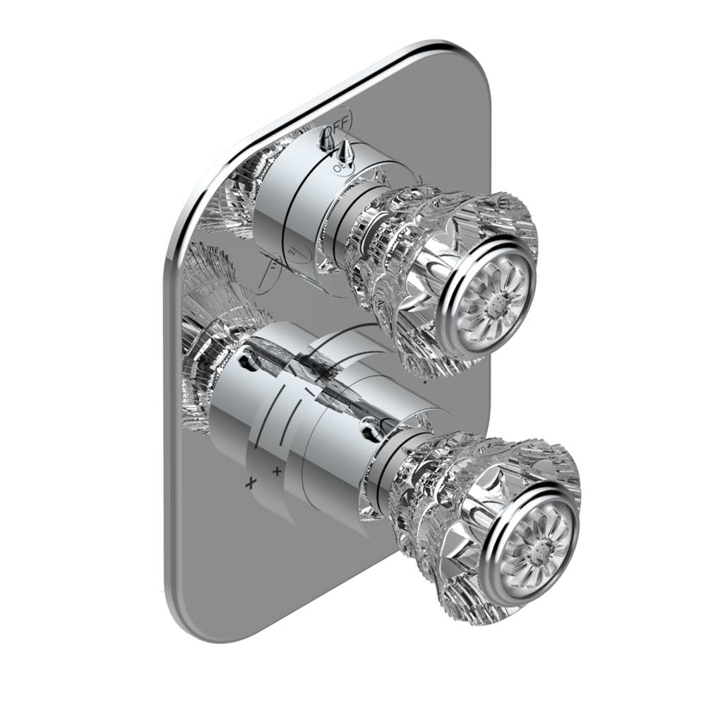 THG - Trim for thg thermostat with 2-way diverter, rough part supplied with fixing box ref. 5 500AE/US - Matt Umber PVD