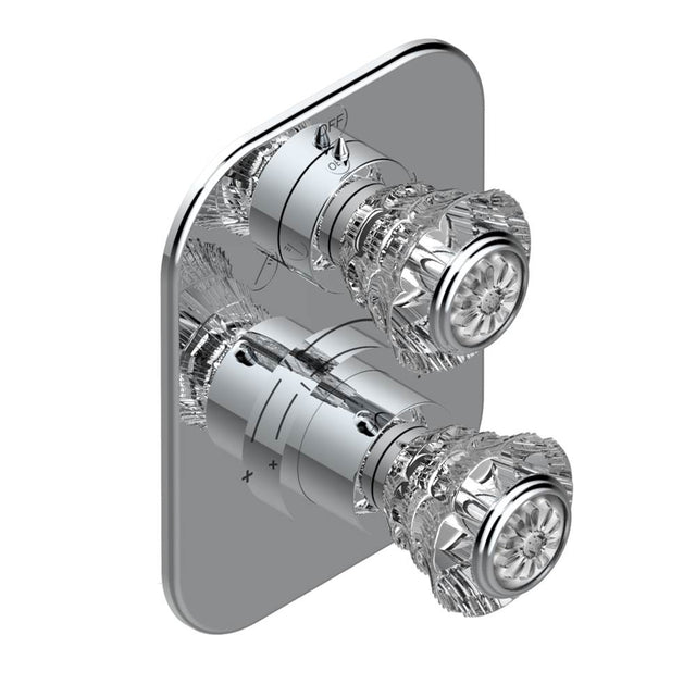 THG - Trim for thg thermostat with 2-way diverter, rough part supplied with fixing box ref. 5 500AE/US - Matt Umber PVD