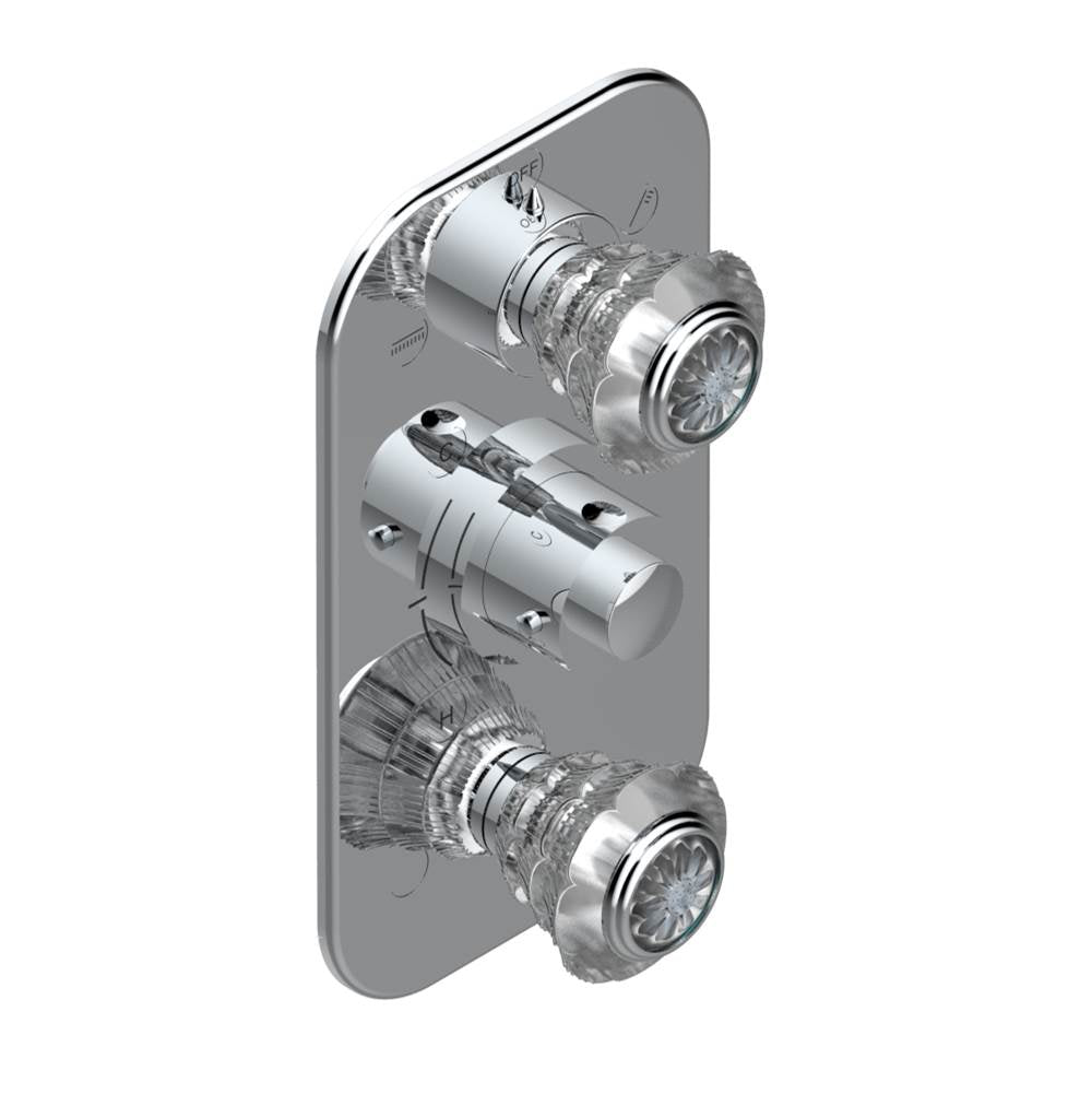 THG - Trim for thg thermostat with 2-way diverter and on/off control, rough part supplied with fixing box ref. .5 540AE/US - Matt Umber PVD
