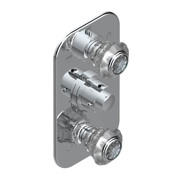 THG - Trim for thg thermostat with 2-way diverter and on/off control, rough part supplied with fixing box ref. .5 540AE/US - Matt Umber PVD