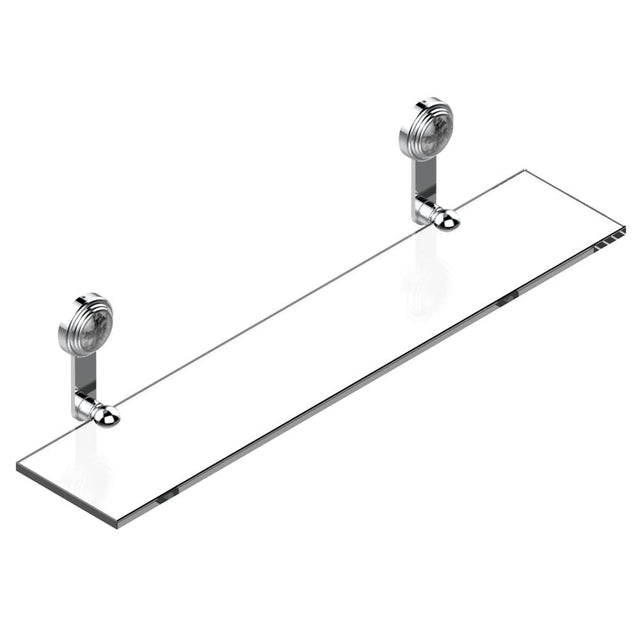 THG - Glass shelf with brackets - Matt Umber PVD