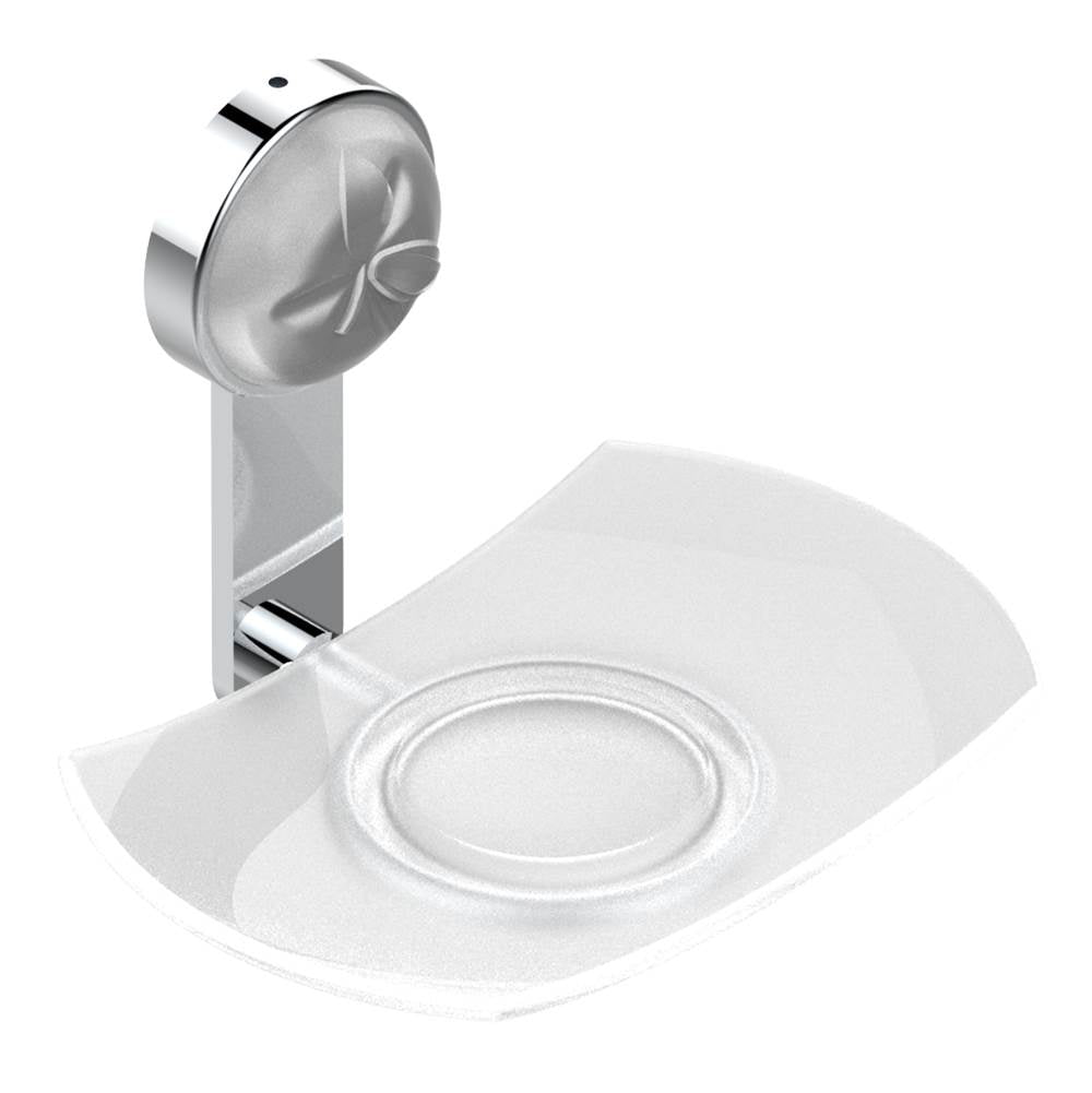 THG - Glass soap dish, wall mounted - Matt Umber PVD