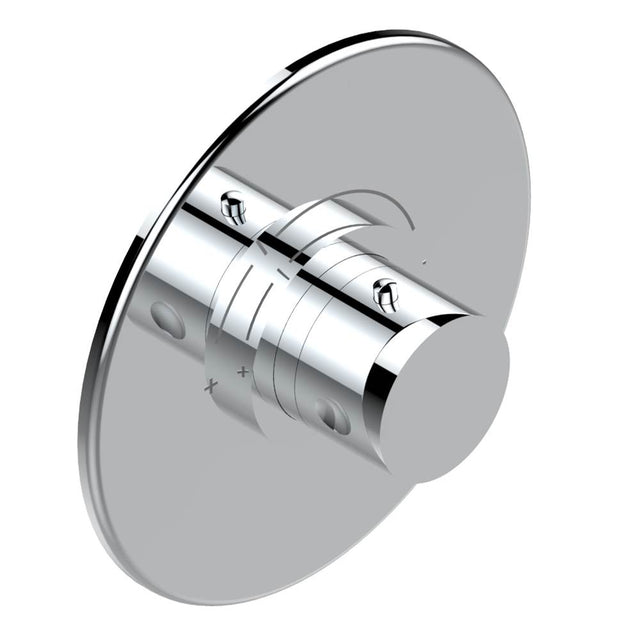 THG - Trim for THG thermostatic valve, rough part supplied with fixing box ref. 5 200AE/US - Round plate model - Matt Umber PVD