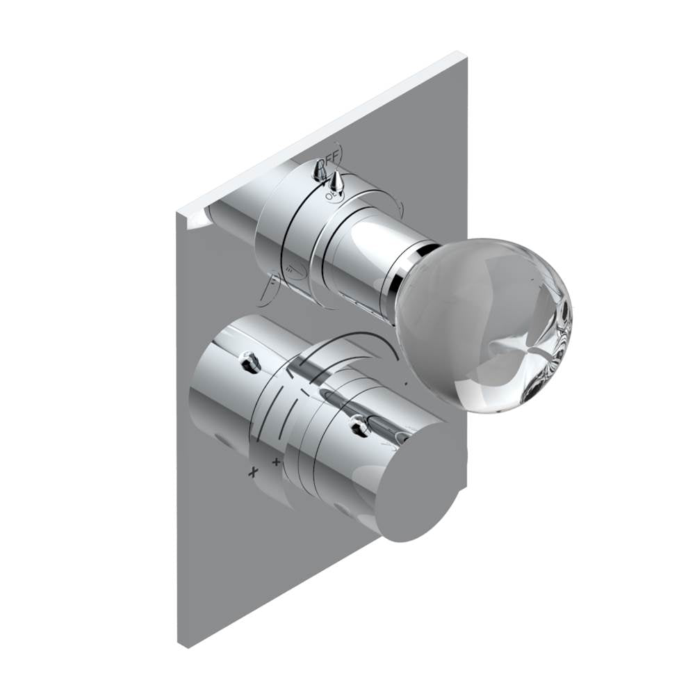 THG - Trim for thg thermostat with 2-way diverter, rough part supplied with fixing box ref. 5 500AE/US - Matt Umber PVD