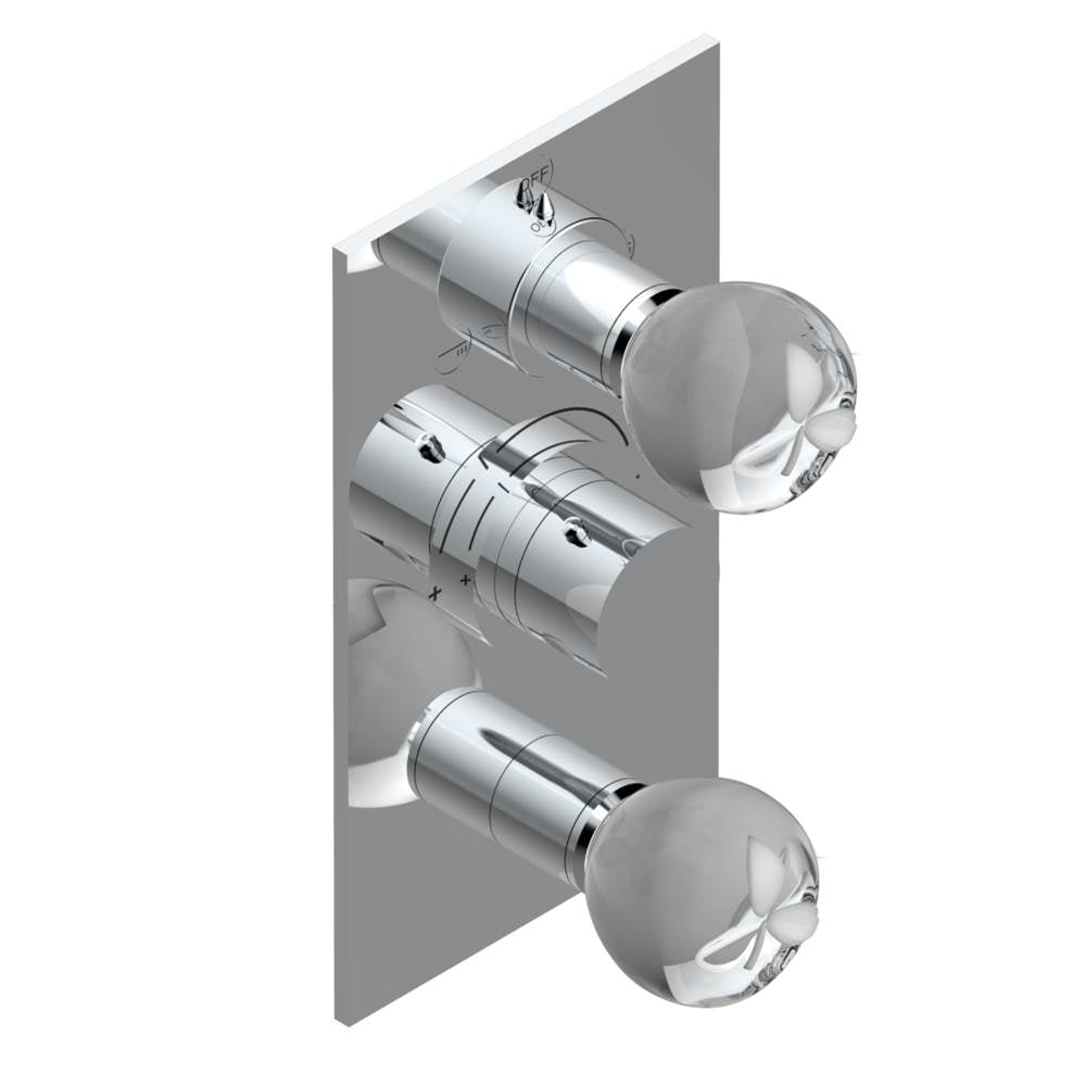 THG - Trim for thg thermostat with 2-way diverter and on/off control, rough part supplied with fixing box ref. .5 540AE/US - Matt Umber PVD