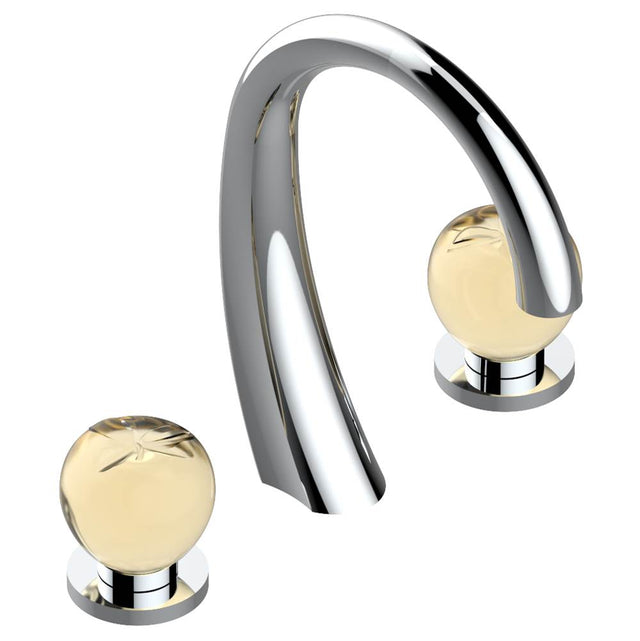 THG - Widespread lavatory set with drain - Matt Umber PVD