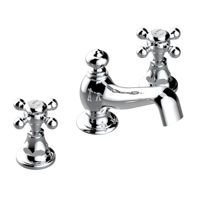 THG - Widespread lavatory set with drain - Matt Umber PVD