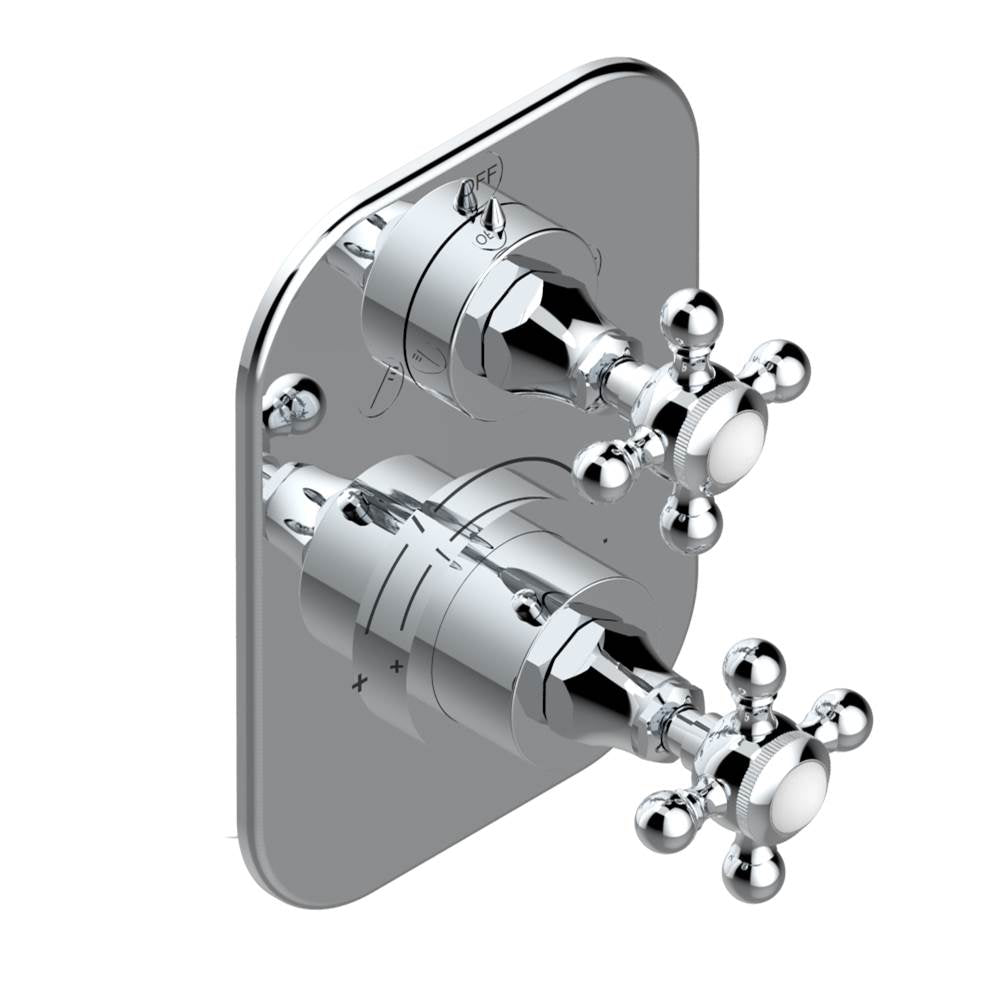 THG - Trim for thg thermostat with 2-way diverter, rough part supplied with fixing box ref. 5 500AE/US - Matt Umber PVD