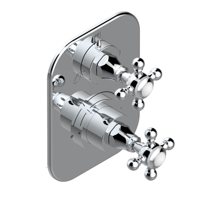 THG - Trim for thg thermostat with 2-way diverter, rough part supplied with fixing box ref. 5 500AE/US - Matt Umber PVD