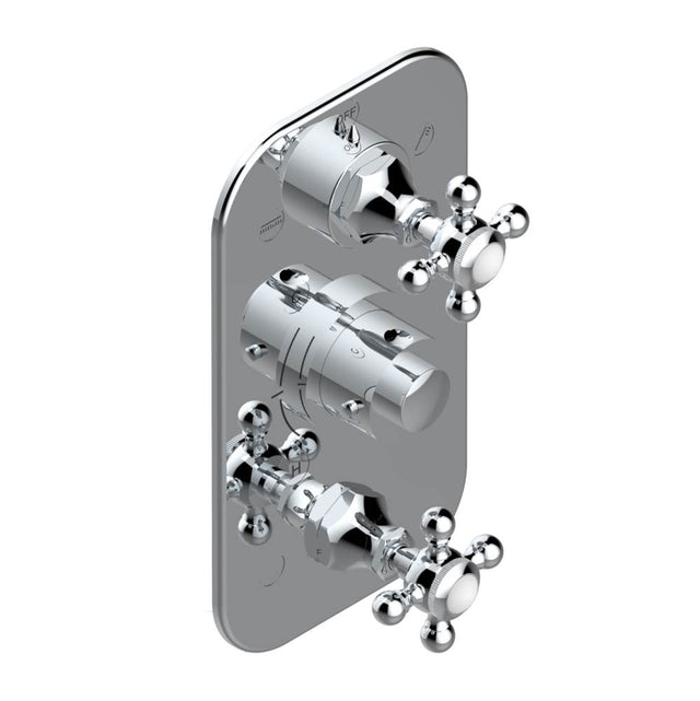 THG - Trim for thg thermostat with 2-way diverter and on/off control, rough part supplied with fixing box ref. .5 540AE/US - Matt Umber PVD