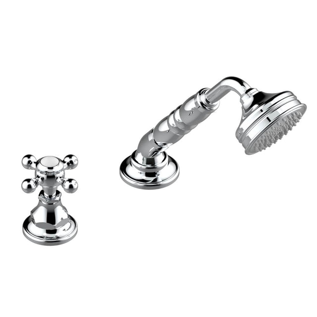 THG - Deck mounted mixer with handshower, progressive cartridge - Matt Umber PVD