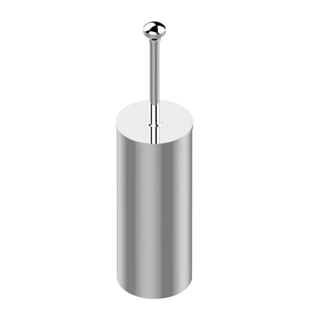 THG - Metal toilet brush holder with brush with cover floor mounted - Matt Umber PVD