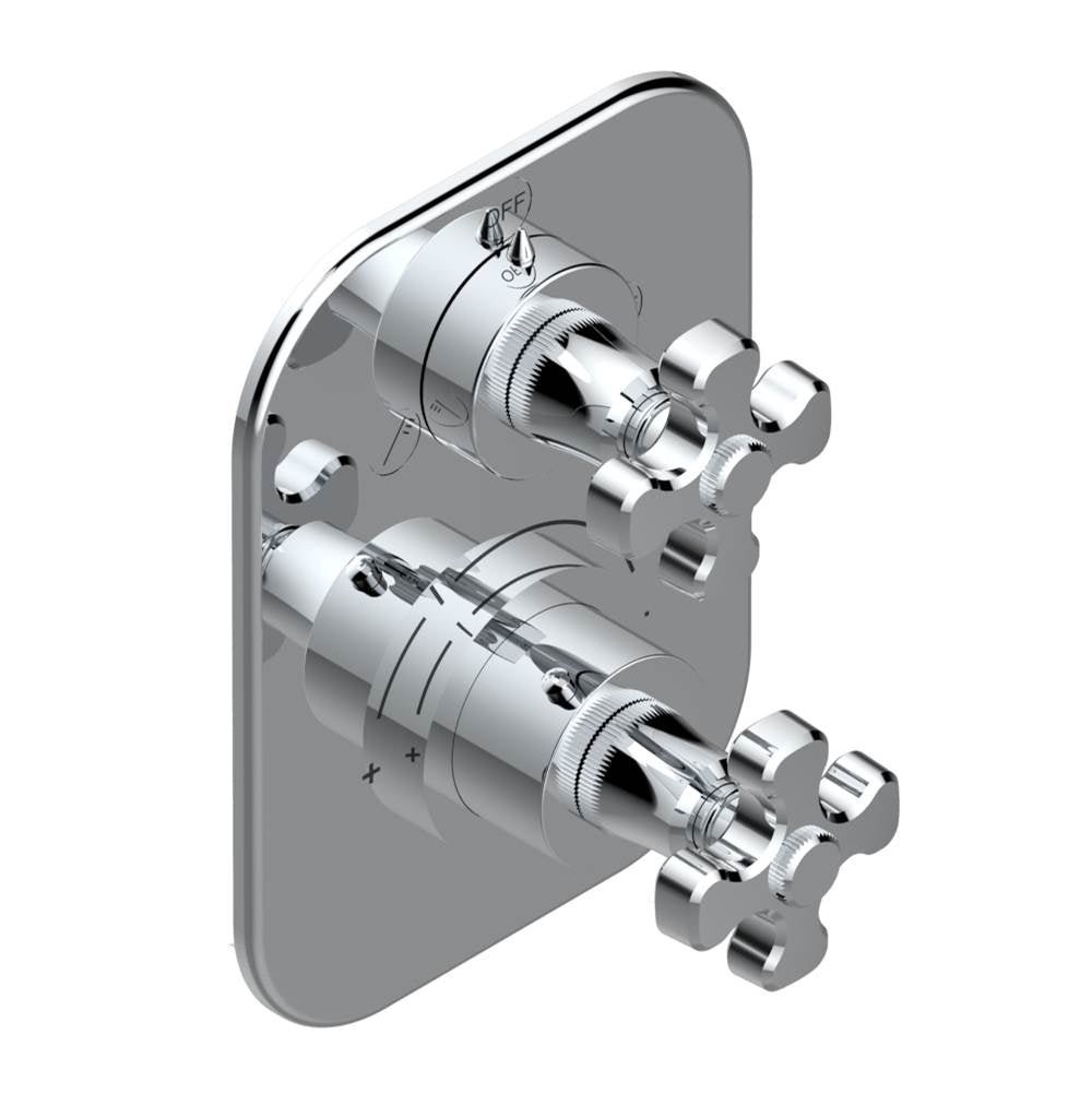 THG - Trim for thg thermostat with 2-way diverter, rough part supplied with fixing box ref. 5 500AE/US - Matt Umber PVD