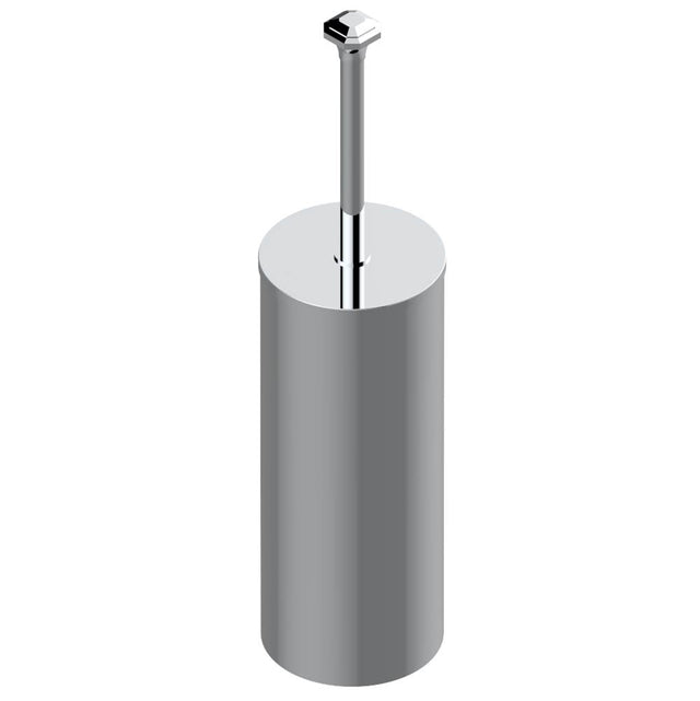 THG - Metal toilet brush holder with brush with cover floor mounted - Matt Umber PVD