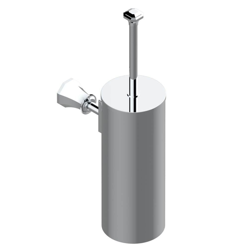 THG - Metal toilet brush holder with brush with cover wall mounted - Matt Umber PVD
