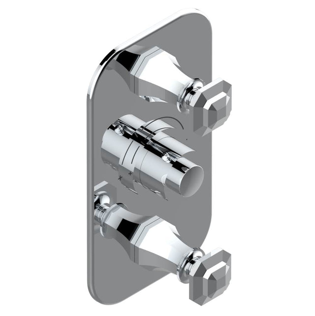 THG - Trim for THG thermostatic valve 2 volume controls, rough part supplied with fixing box ref. 5 400AE/US - Matt Umber PVD