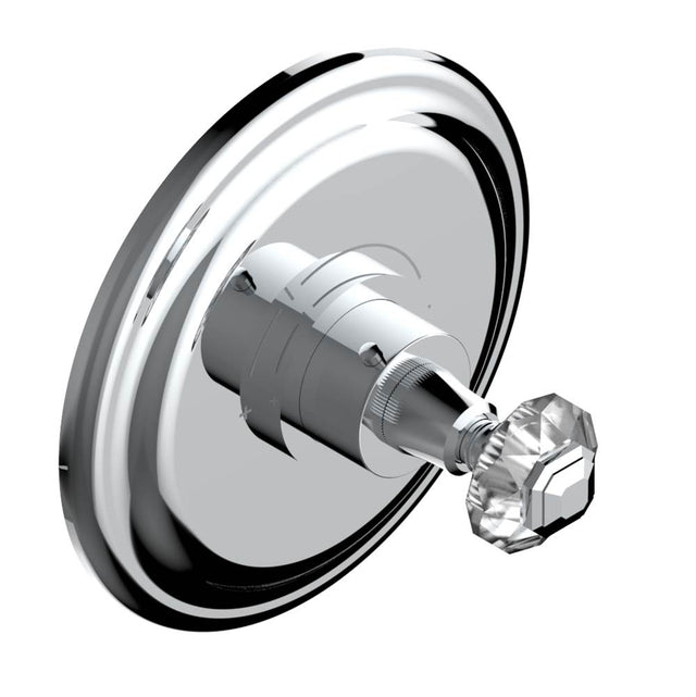 THG - Trim for THG thermostatic valve, rough part supplied with fixing box ref. 5 200AE/US - Round plate model - Matt Umber PVD