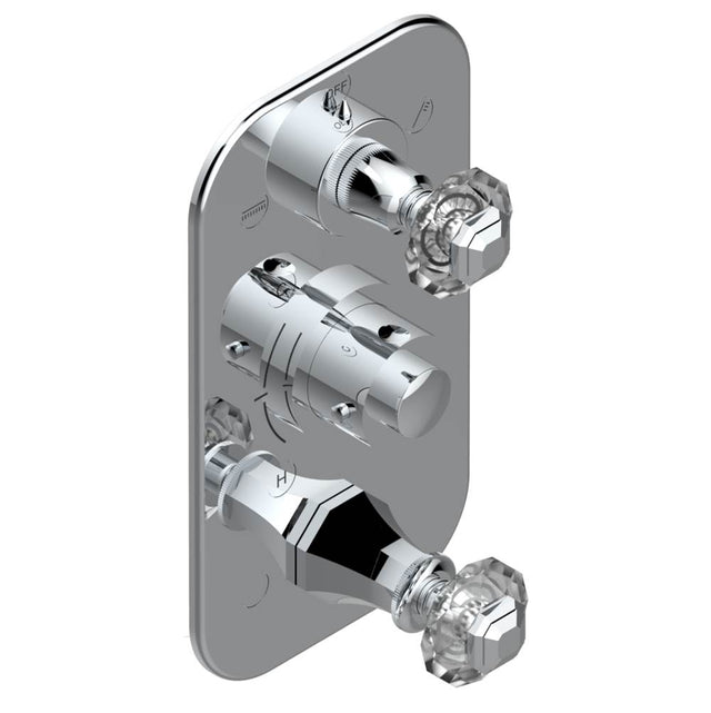 THG - Trim for thg thermostat with 2-way diverter and on/off control, rough part supplied with fixing box ref. .5 540AE/US - Matt Umber PVD
