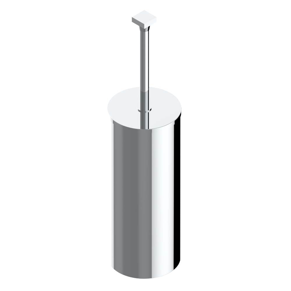 THG - Metal toilet brush holder with brush with cover floor mounted - Matt Umber PVD