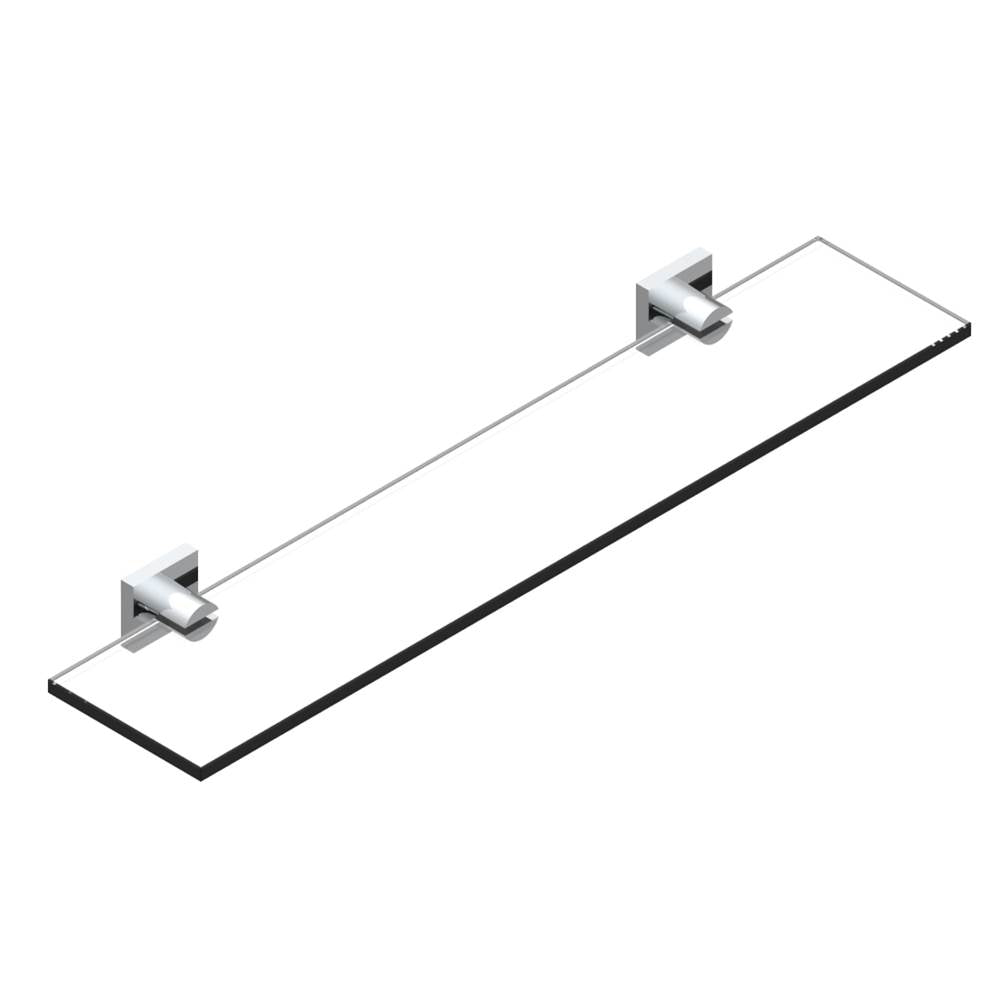THG - Glass shelf with brackets - Matt Umber PVD