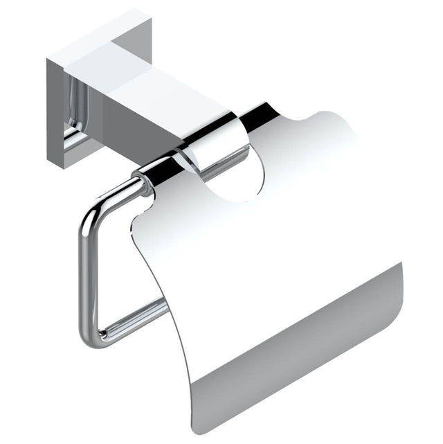 THG - Toilet paper holder, single mount with cover - Matt Umber PVD